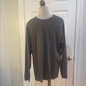 Roundtree and Yorke casuals Dark Gray Long Sleeve Shirt 100% cotton mens XL nwts